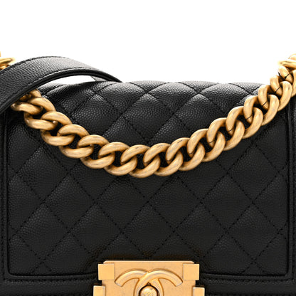 Chanel Caviar Quilted Small Boy Flap Black 7 of 11