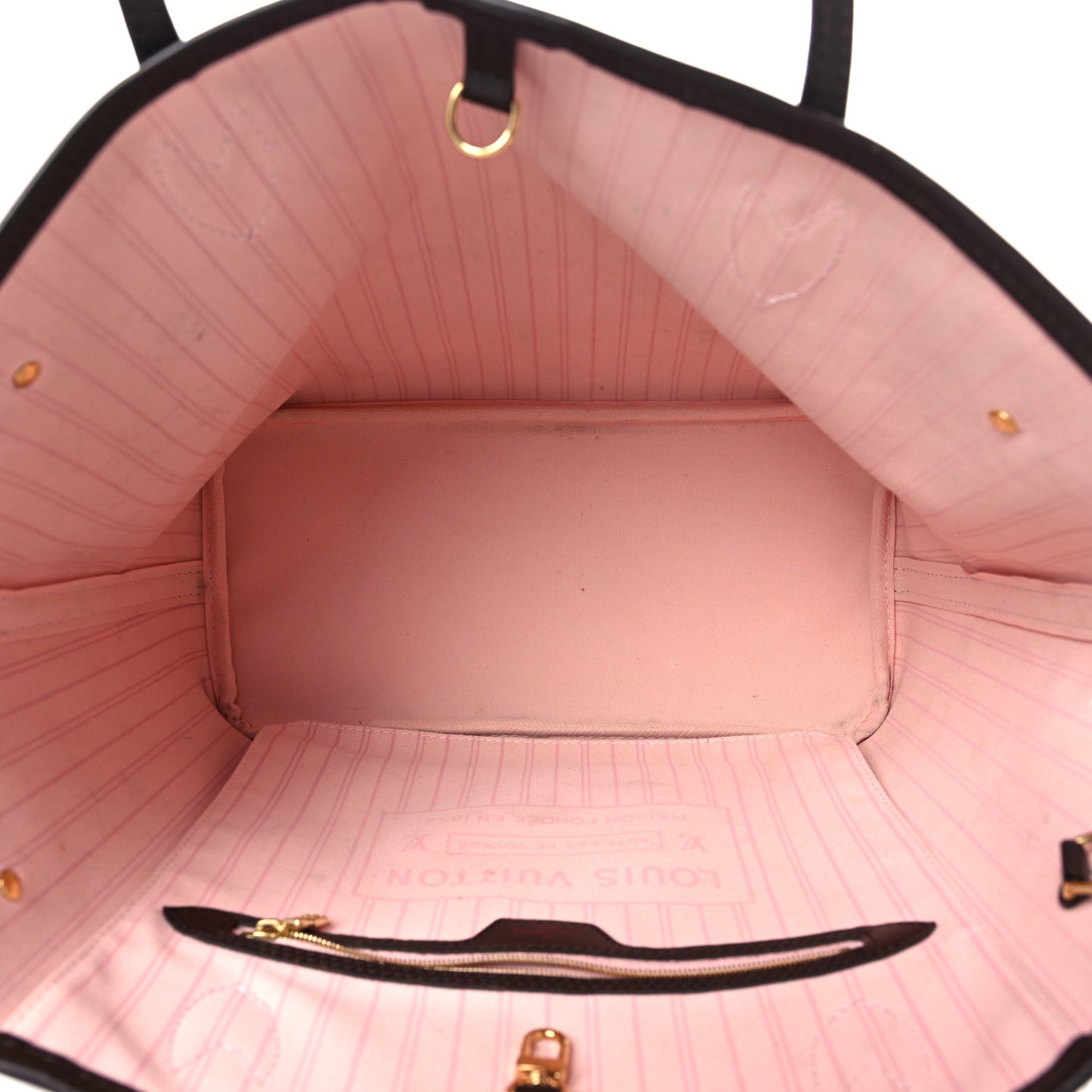Damier Ebene Neo Neverfull MM Rose Ballerine