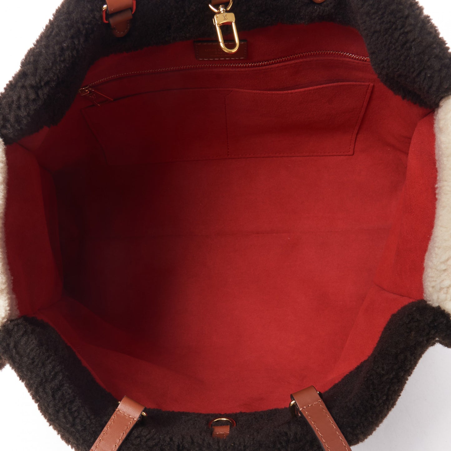 Shearling Monogram Giant Teddy Onthego GM Black White