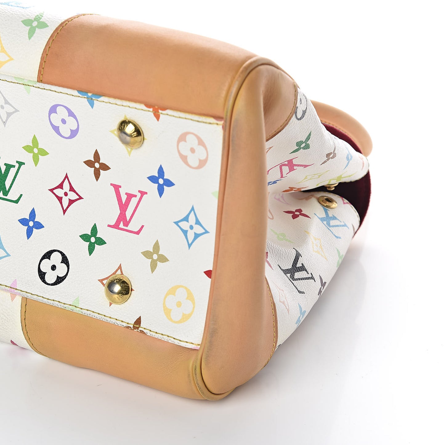 Monogram Multicolor Beverly GM White