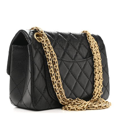 Chanel Aged Calfskin Quilted 2.55 Reissue Mini Flap Black 3 of 11
