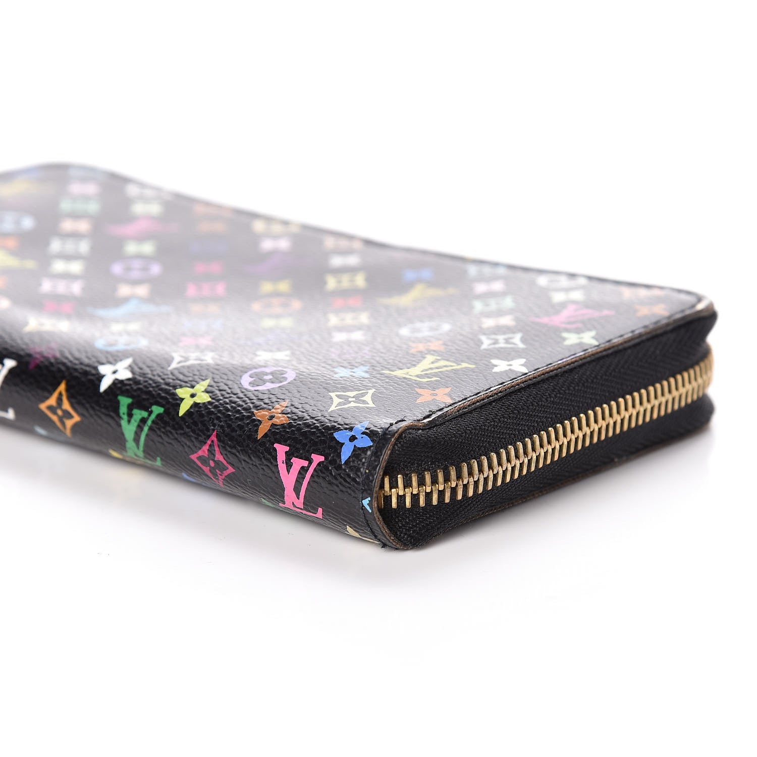 Louis Vuitton Monogram Multicolor Zippy Wallet Black 9 of 9