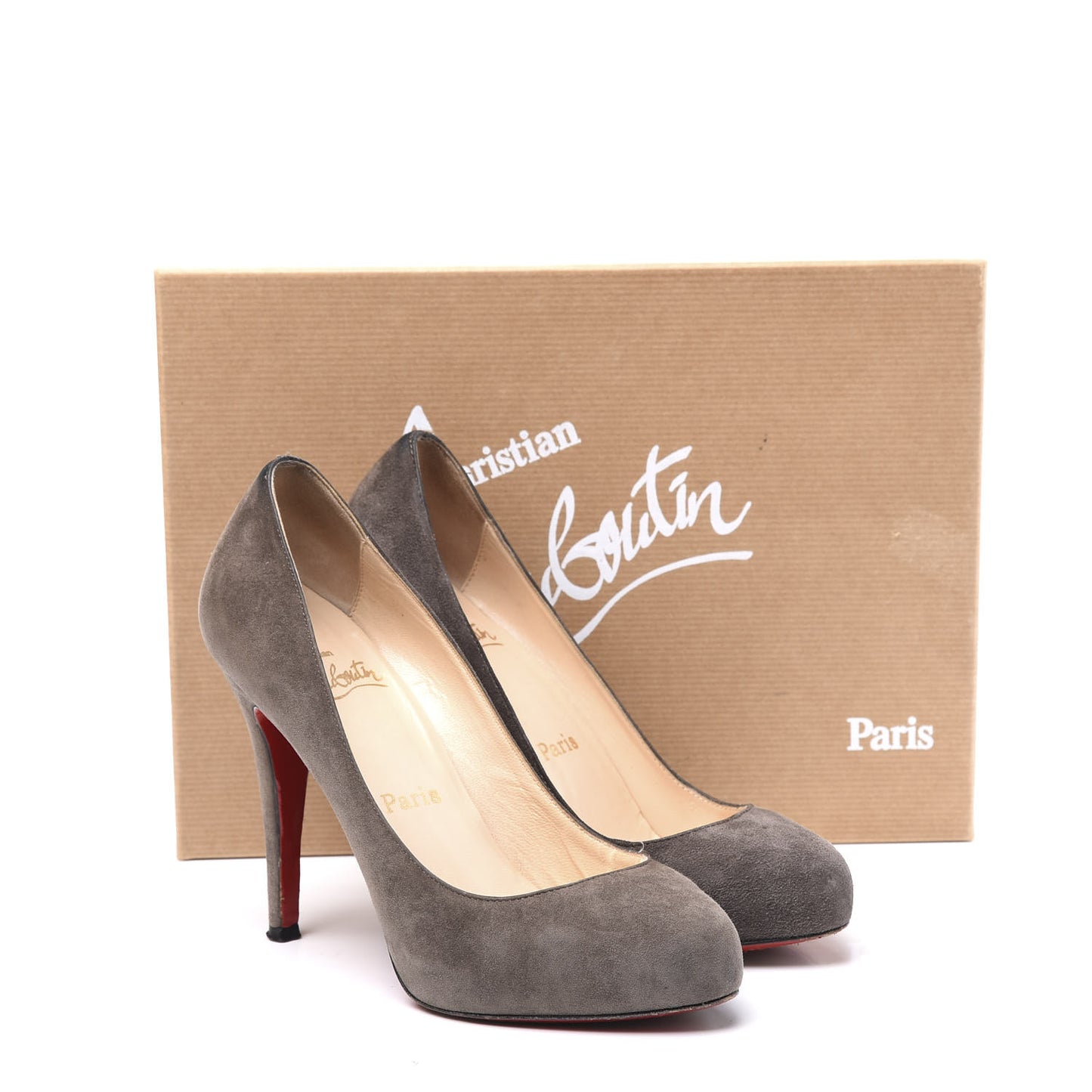 Suede Declic 120 Pumps 36 Elephant