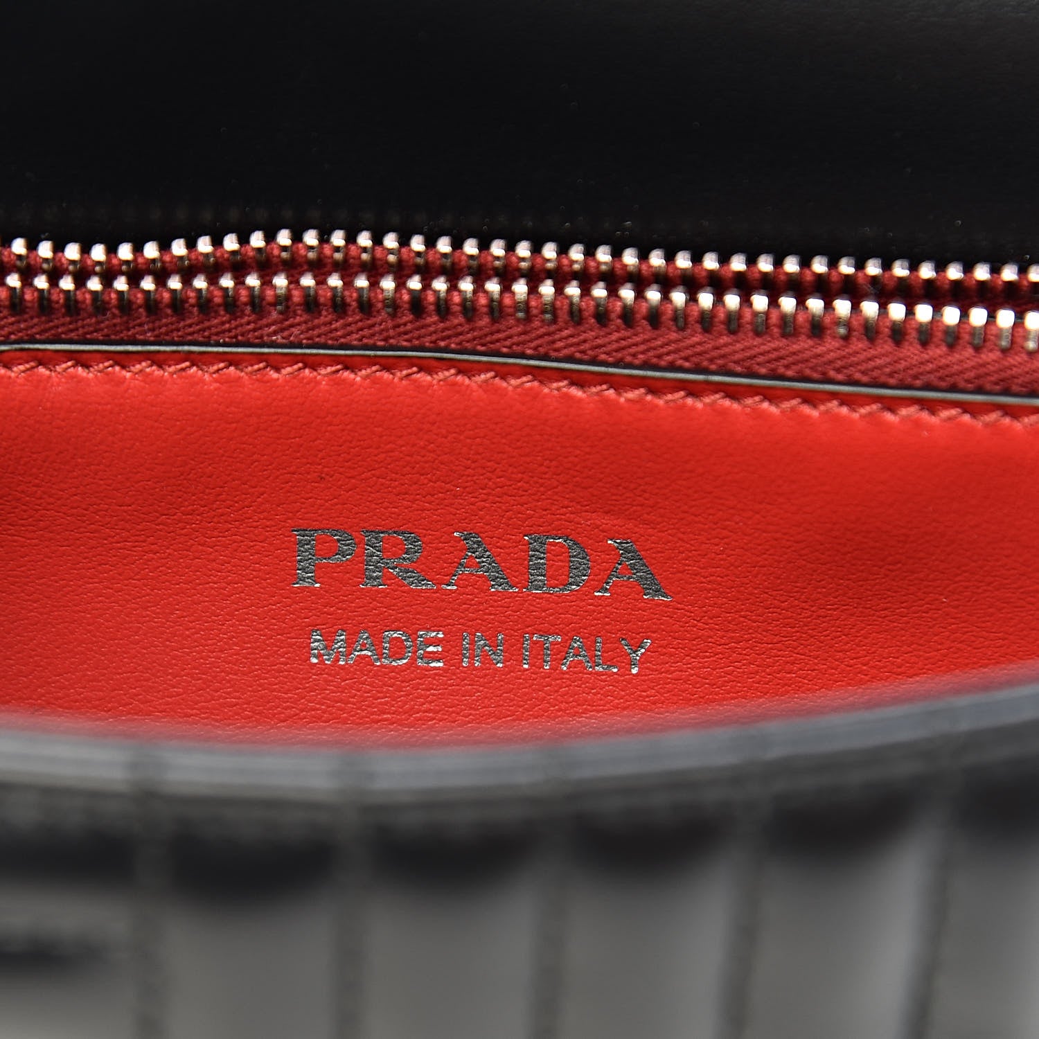 Prada Soft Calf Impunture Medium Diagramme Flap Black 6 of 9