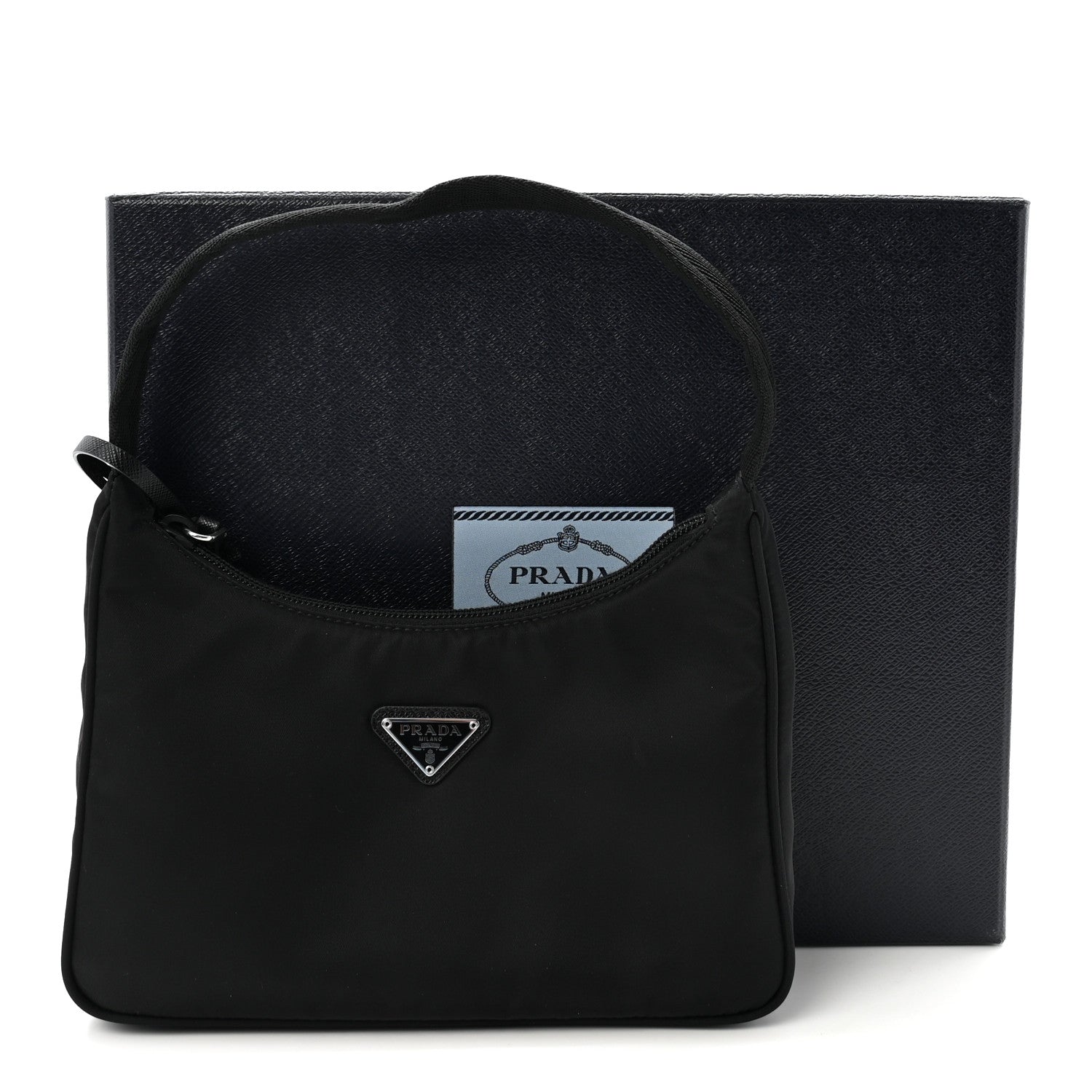 Prada Tessuto Nylon Mini Re-Edition 2000 Bag Black 10 of 10