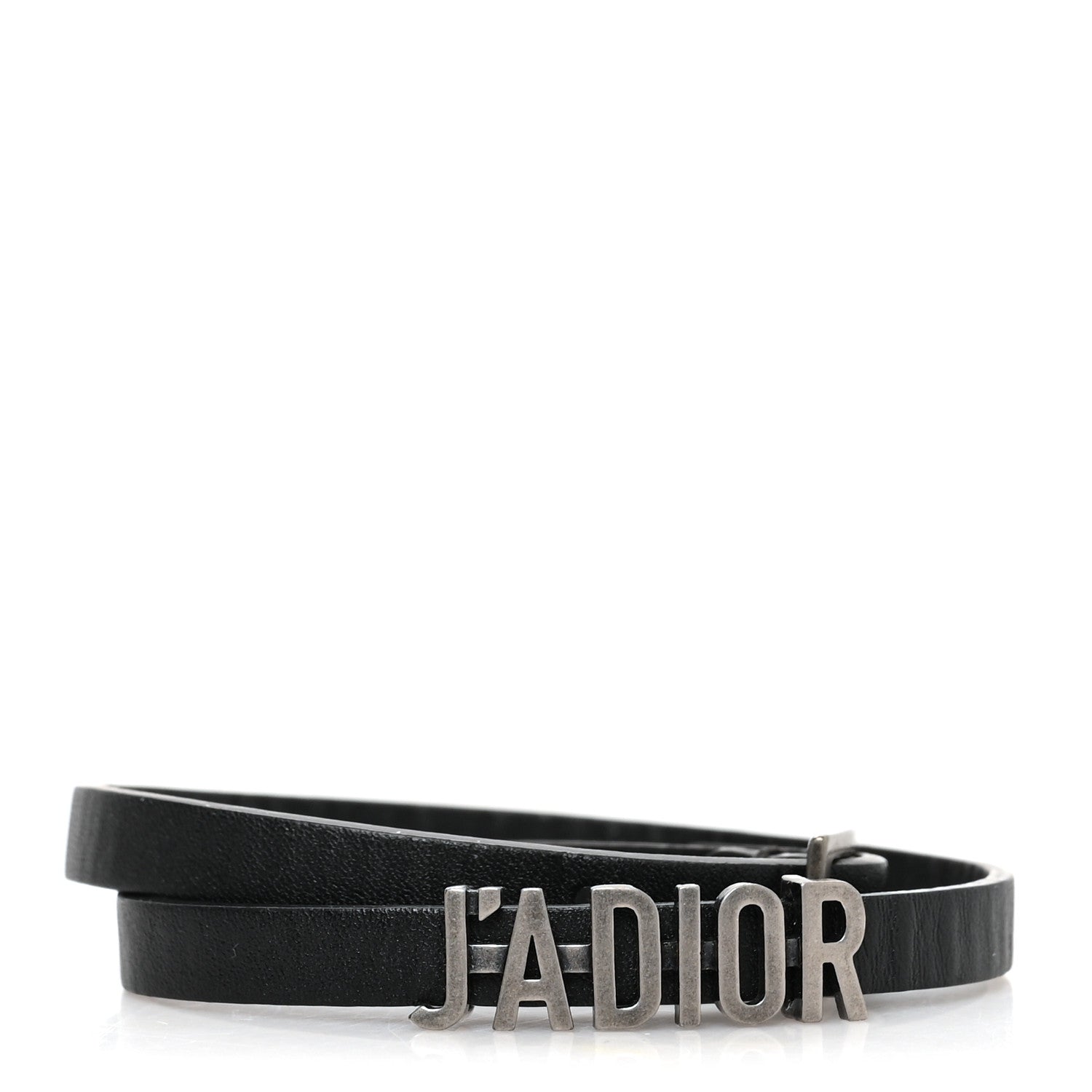 Christian Dior Calfskin J'adior Double Bracelet Black 1 of 4
