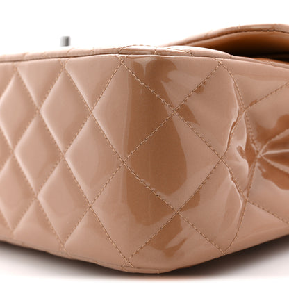 Chanel Patent Quilted Jumbo Double Flap Light Brown 10 of 11