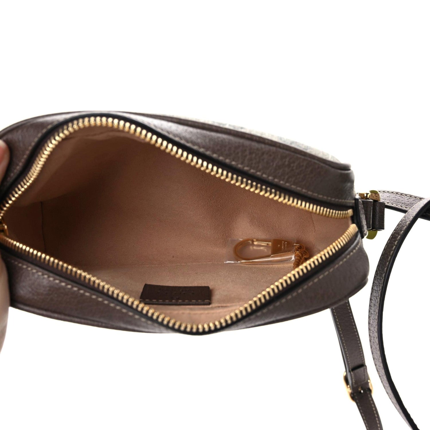 Gucci GG Supreme Monogram Web Mini Ophidia Shoulder Bag Brown 6 of 9