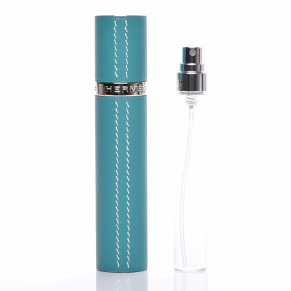 Hermes Milo Lambskin Refillable Bottle and Case Bleu Paon 3 of 7