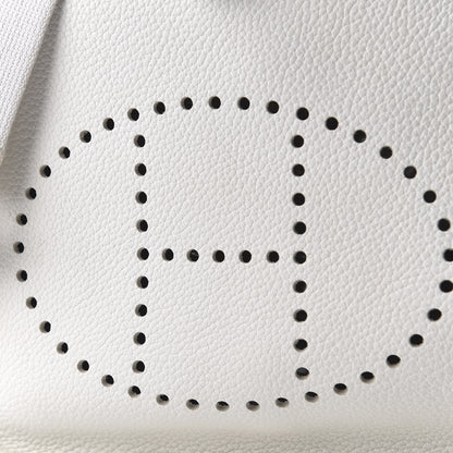 Hermes Taurillon Clemence Evelyne III PM White 8 of 9