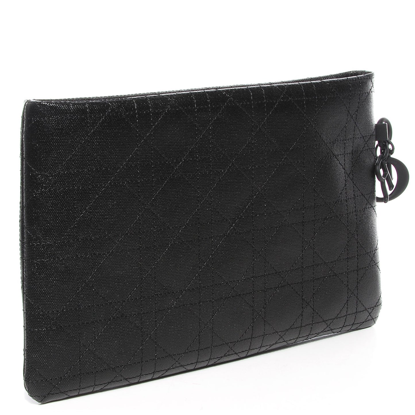Coated Canvas Cannage Panarea Clutch Black