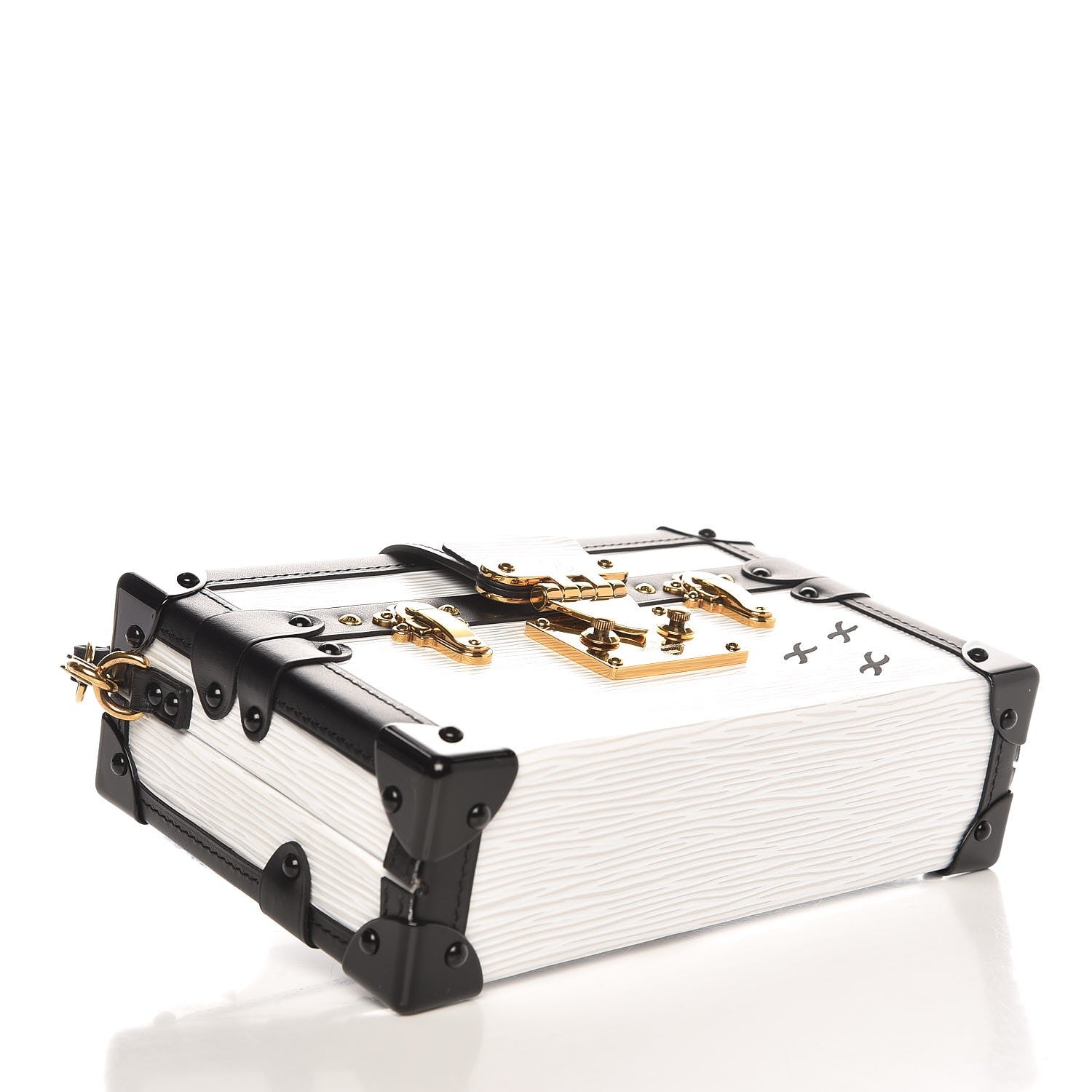 Louis Vuitton Epi Petite Malle White Black 4 of 7