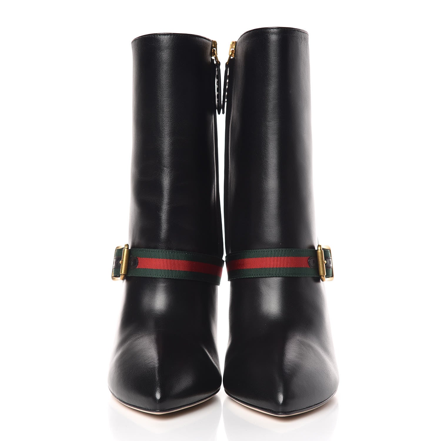 Gucci Nappa Sylvie Ankle Boots 38.5 Black 2 of 10