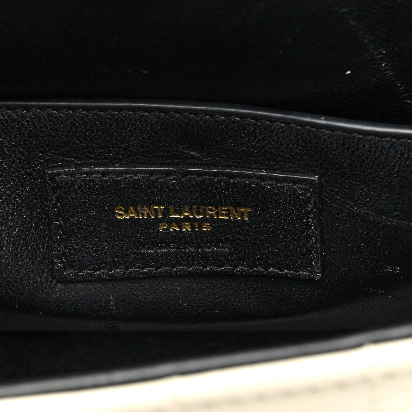Patent Matelasse Monogram Large Vicky Chain Bag Crema Soft