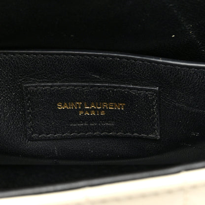 Saint Laurent Patent Matelasse Monogram Large Vicky Chain Bag Crema Soft 6 of 11