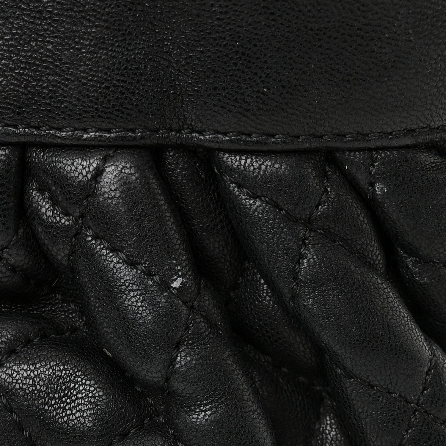Chanel Washed Lambskin Quilted Mini Chain Around Flap Black 12 of 12