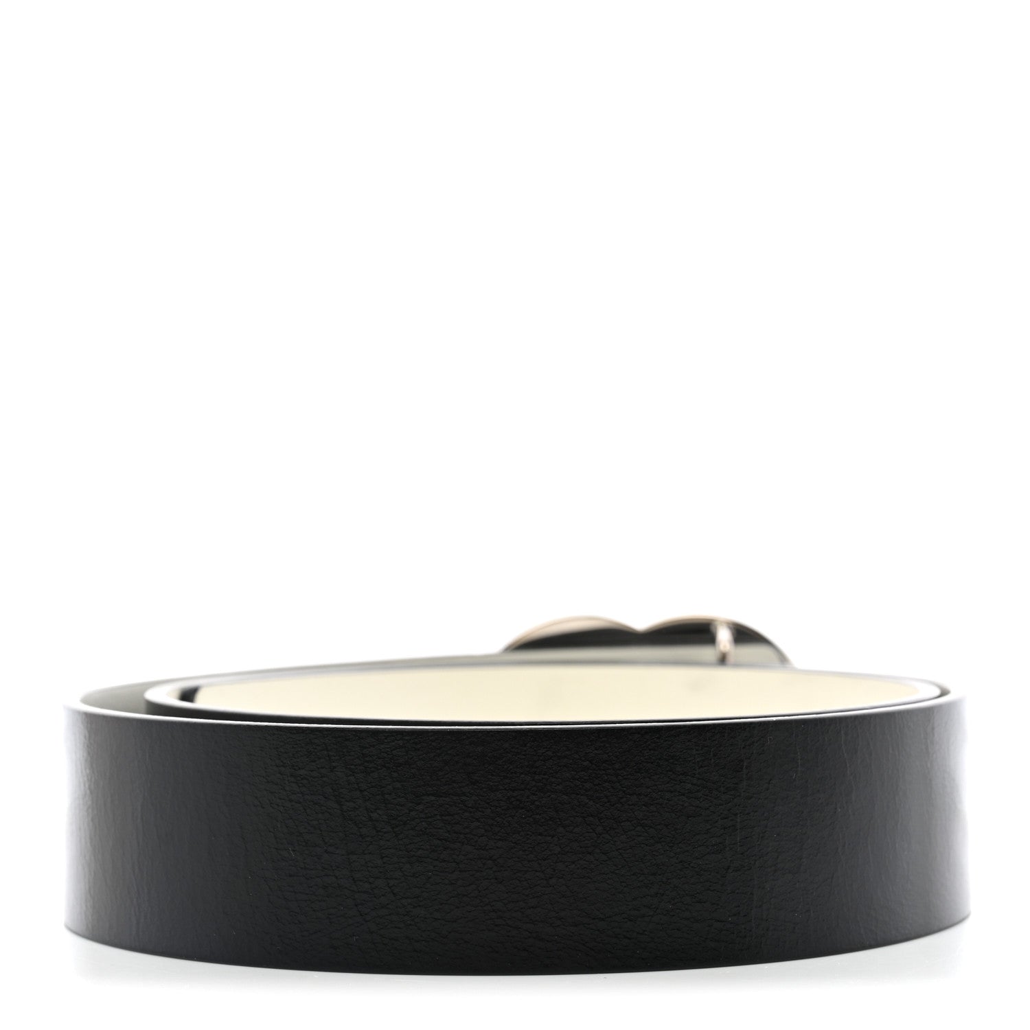 Chanel Calfskin CC Reversible Belt 80 32 Black White 2 of 7