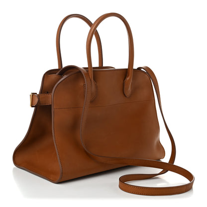 The Row Polished Saddle Calfskin Soft Margaux 12 Cuir 3 of 10