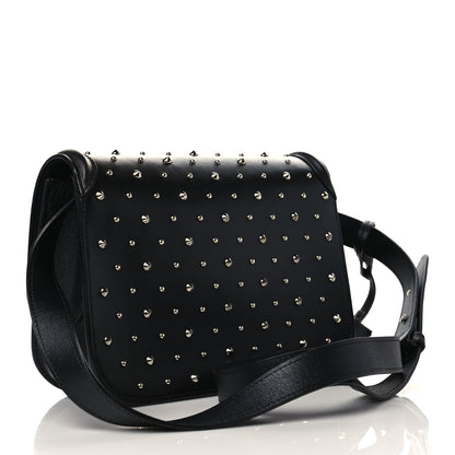Alexander McQueen Calfskin Studded Small Padlock Crossbody Bag Black 2 of 7