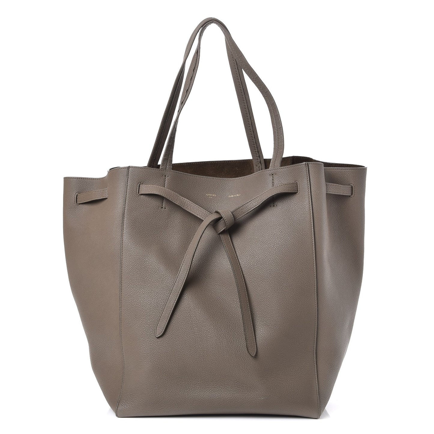 Soft Grained Calfskin Medium Cabas Phantom Taupe