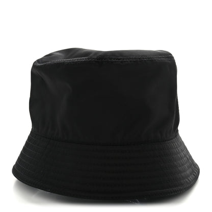 Prada Re-Nylon Metal Triangle Logo Womens Bucket Hat L Black 4 of 7