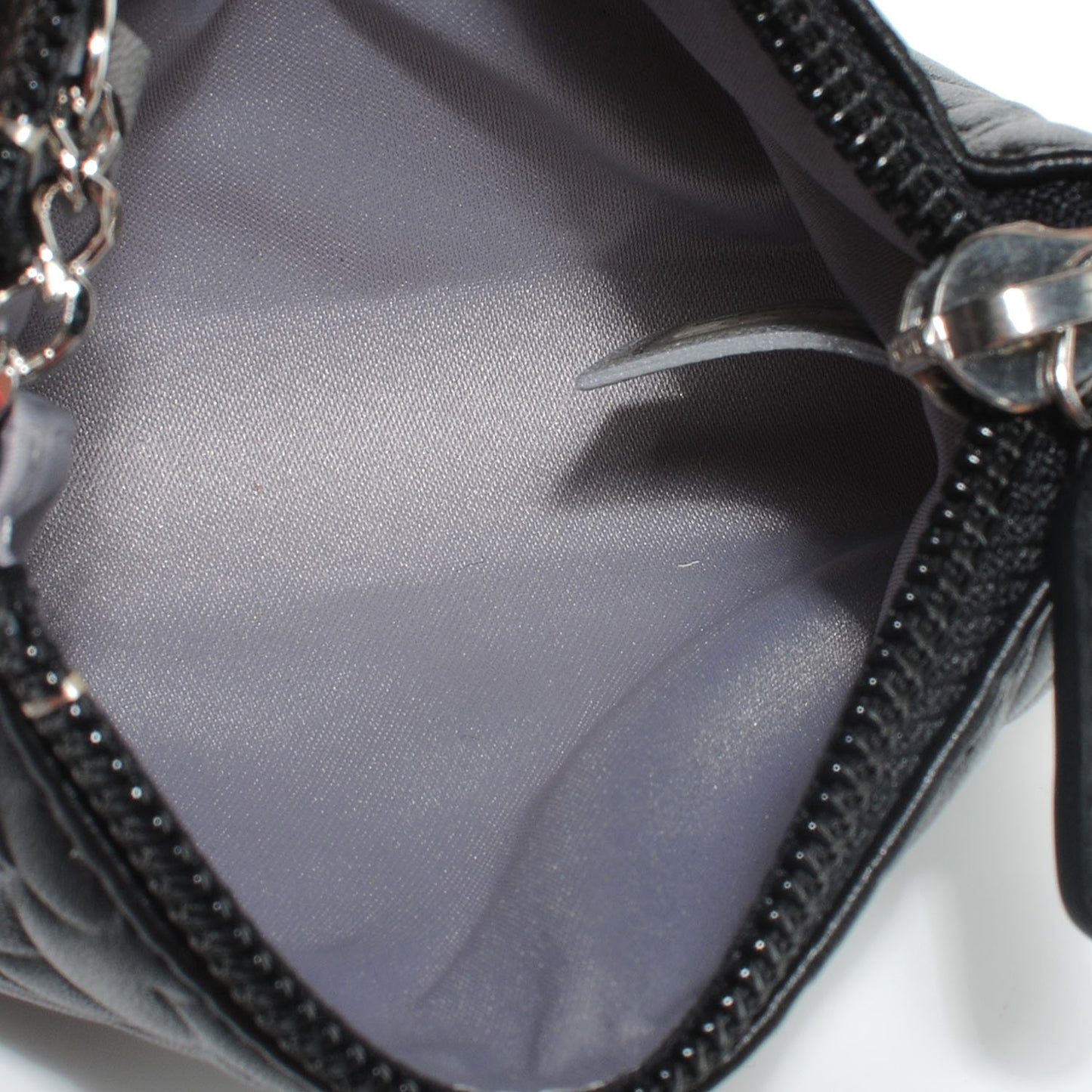 Lambskin Camellia Coin Purse Black