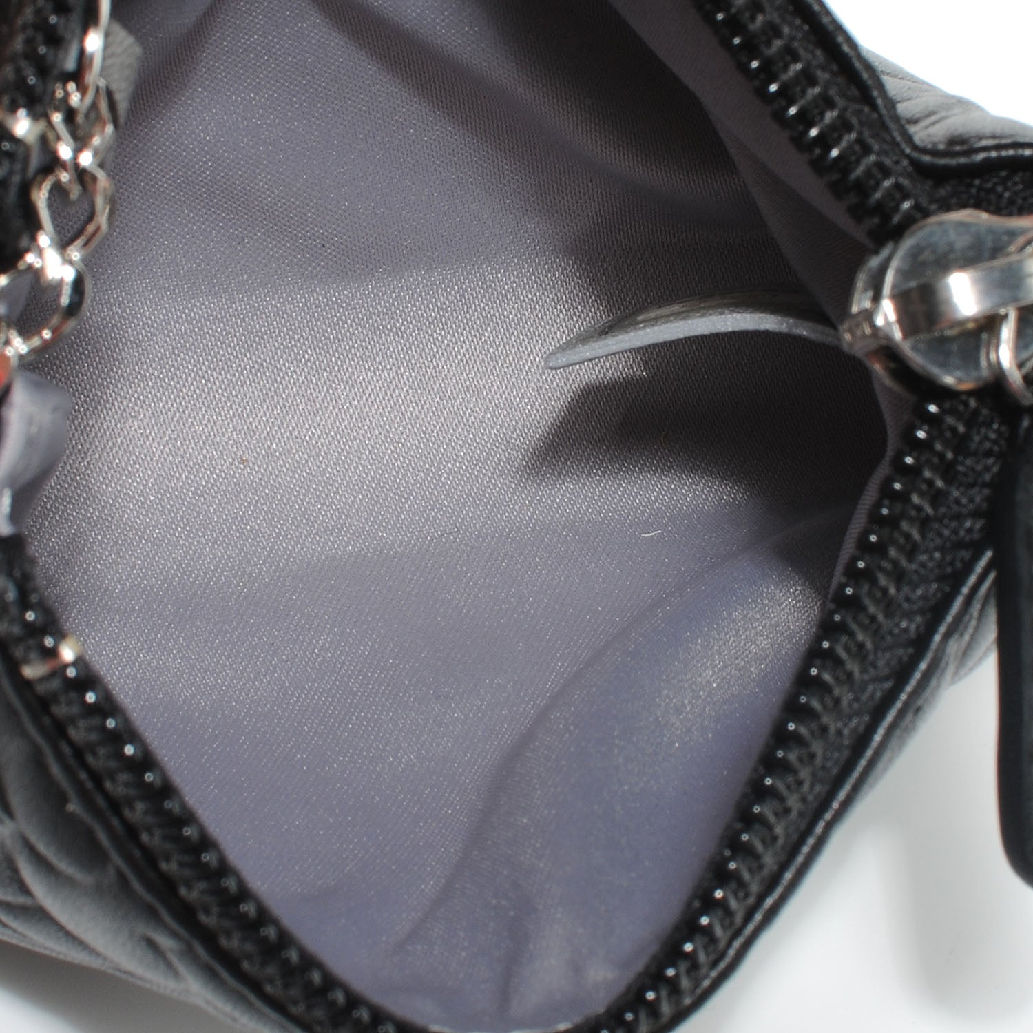 Chanel Lambskin Camellia Coin Purse Black 6 of 8
