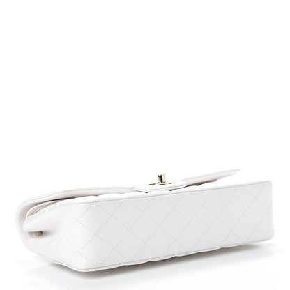 Chanel Caviar Quilted Medium Double Flap White 5 of 14