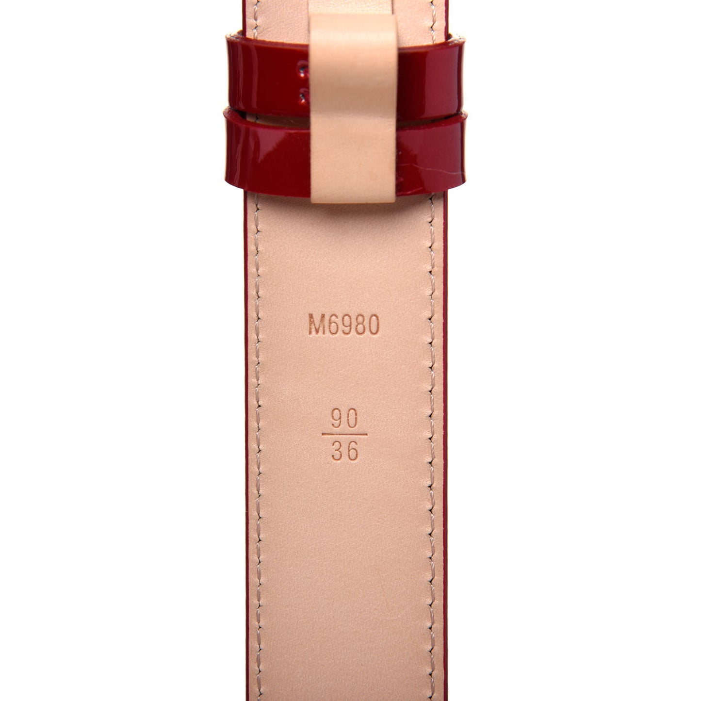 Vernis Ceinture 30mm Belt 90 36 Rouge