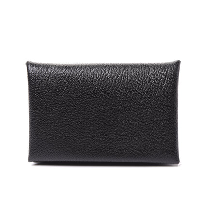 Hermes Chevre Mysore Calvi Card Case Black 3 of 9