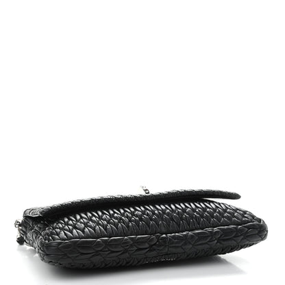 Miu Miu Nappa Matelasse Crystal Flap Clutch Black 4 of 9