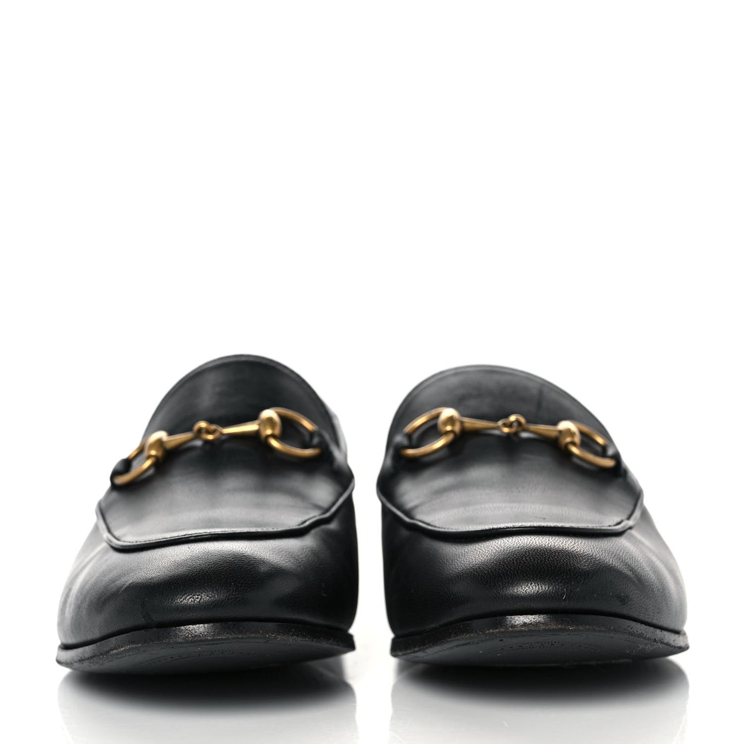 Lambskin Womens Brixton Horsebit Loafers 36 Black