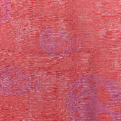 Alexander McQueen Silk Chiffon Skull Scarf Red 4 of 6