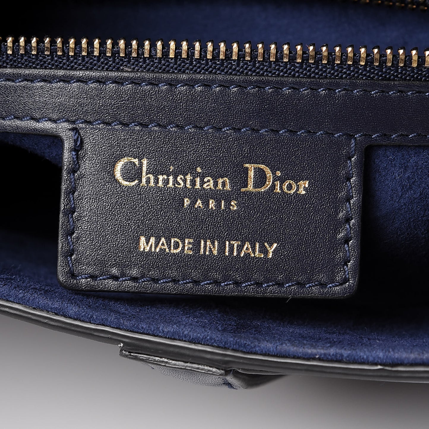Calfskin Saddle Bag Indigo Blue