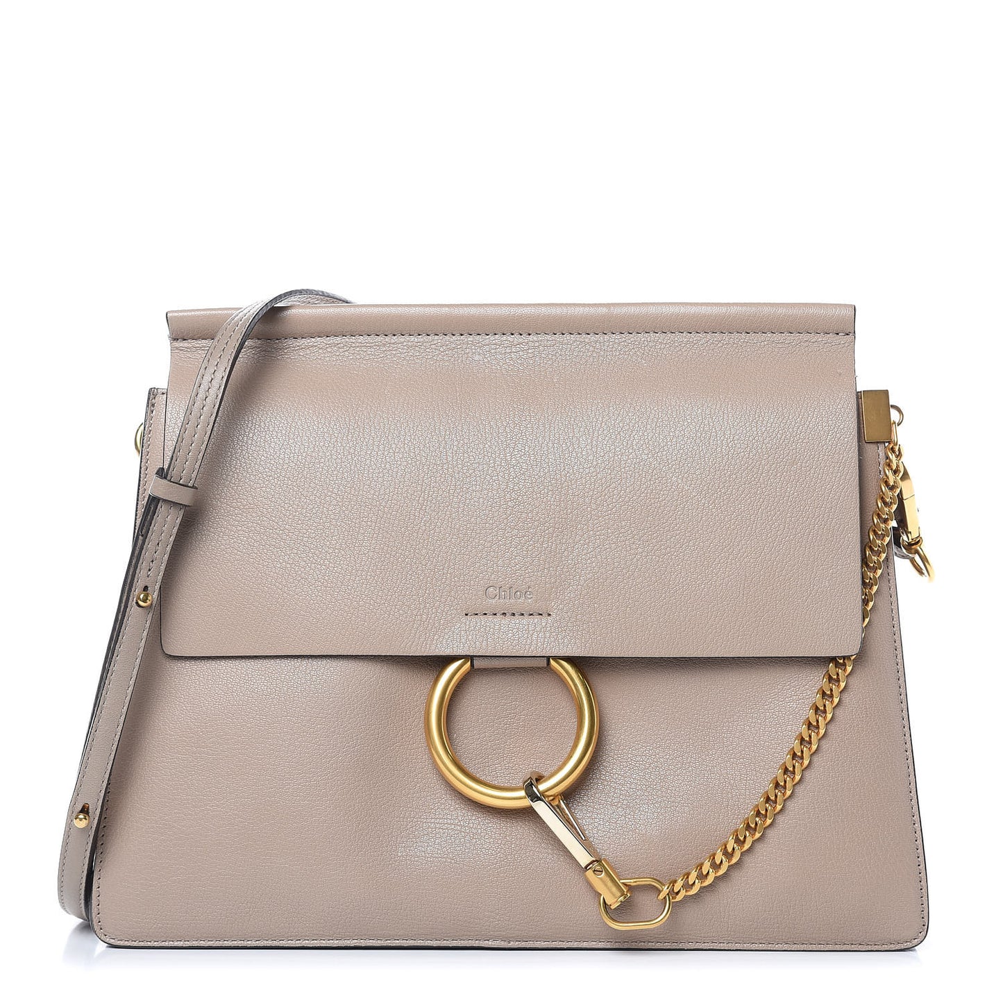 Goatskin Medium Faye Shoulder Bag Tan