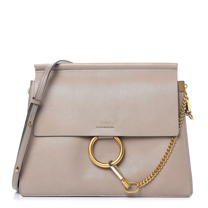 Chloe Goatskin Medium Faye Shoulder Bag Tan 1 of 15