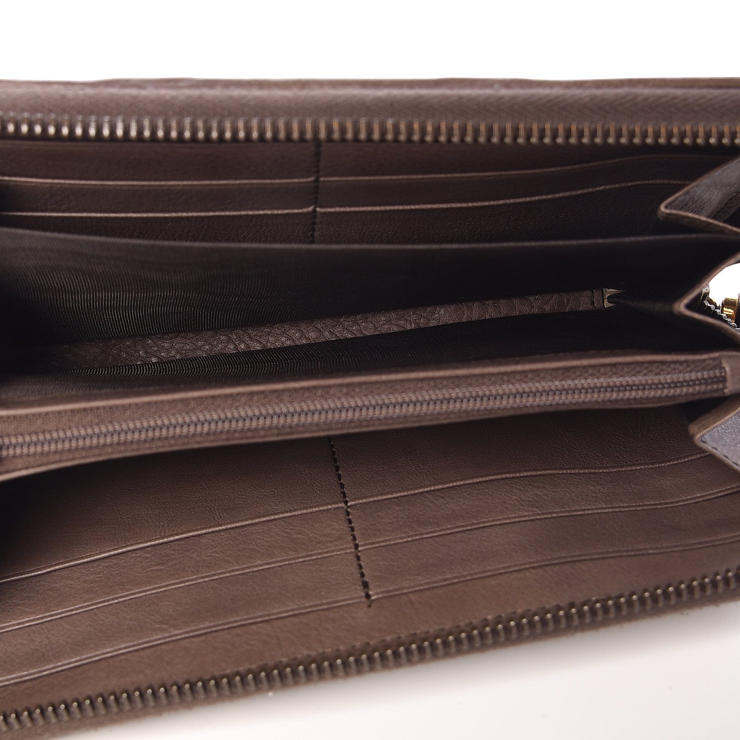 Gucci Monogram Web Rania Zip Around Wallet Brown 5 of 8