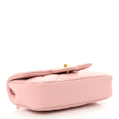 Chanel Lambskin Quilted Mini Heart Charms Flap Light Pink 4 of 10