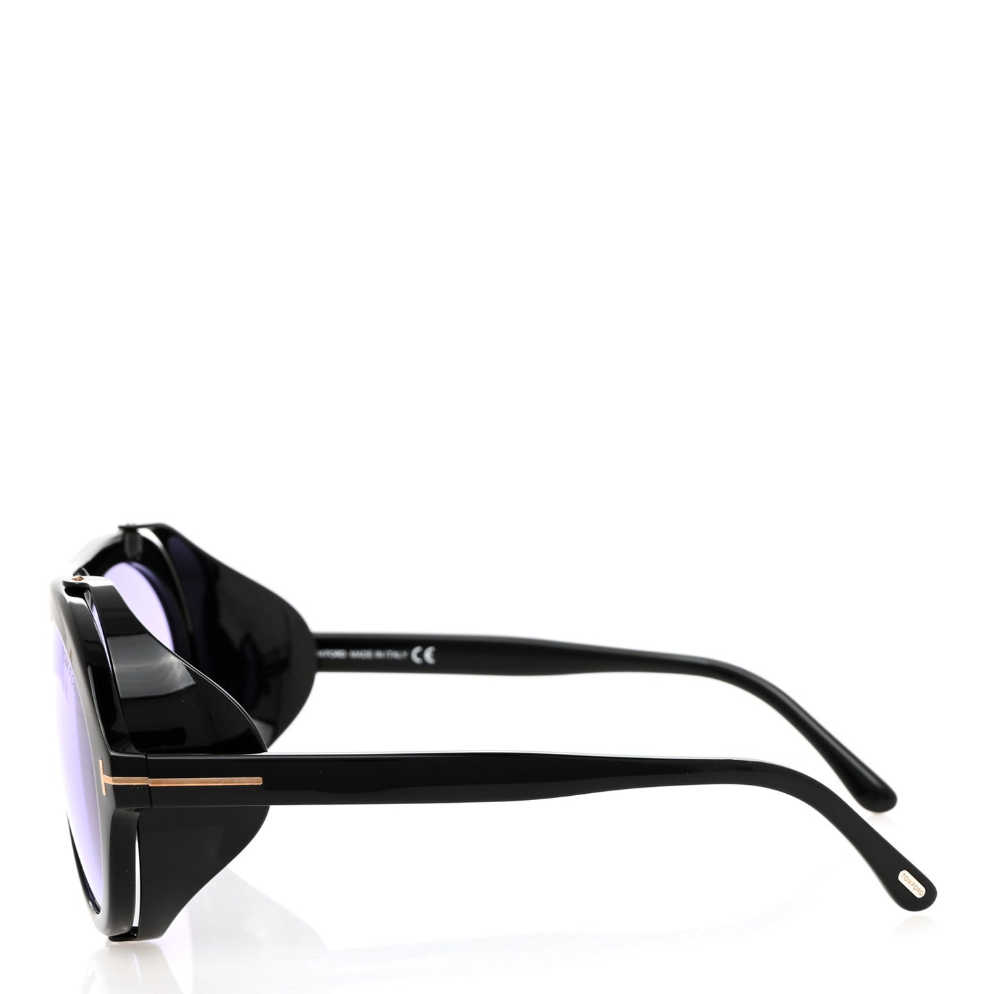 Acetate Neghman Aviator Sunglasses TF882 Black