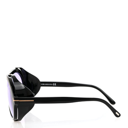 Tom Ford Acetate Neghman Aviator Sunglasses TF882 Black 3 of 8