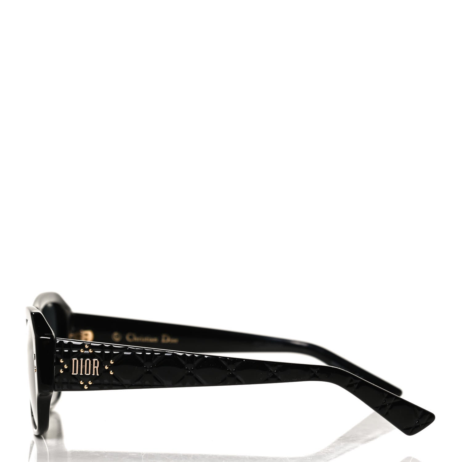 Christian Dior Acetate Cannage Lady Dior Studs 5 Sunglasses Black 3 of 9