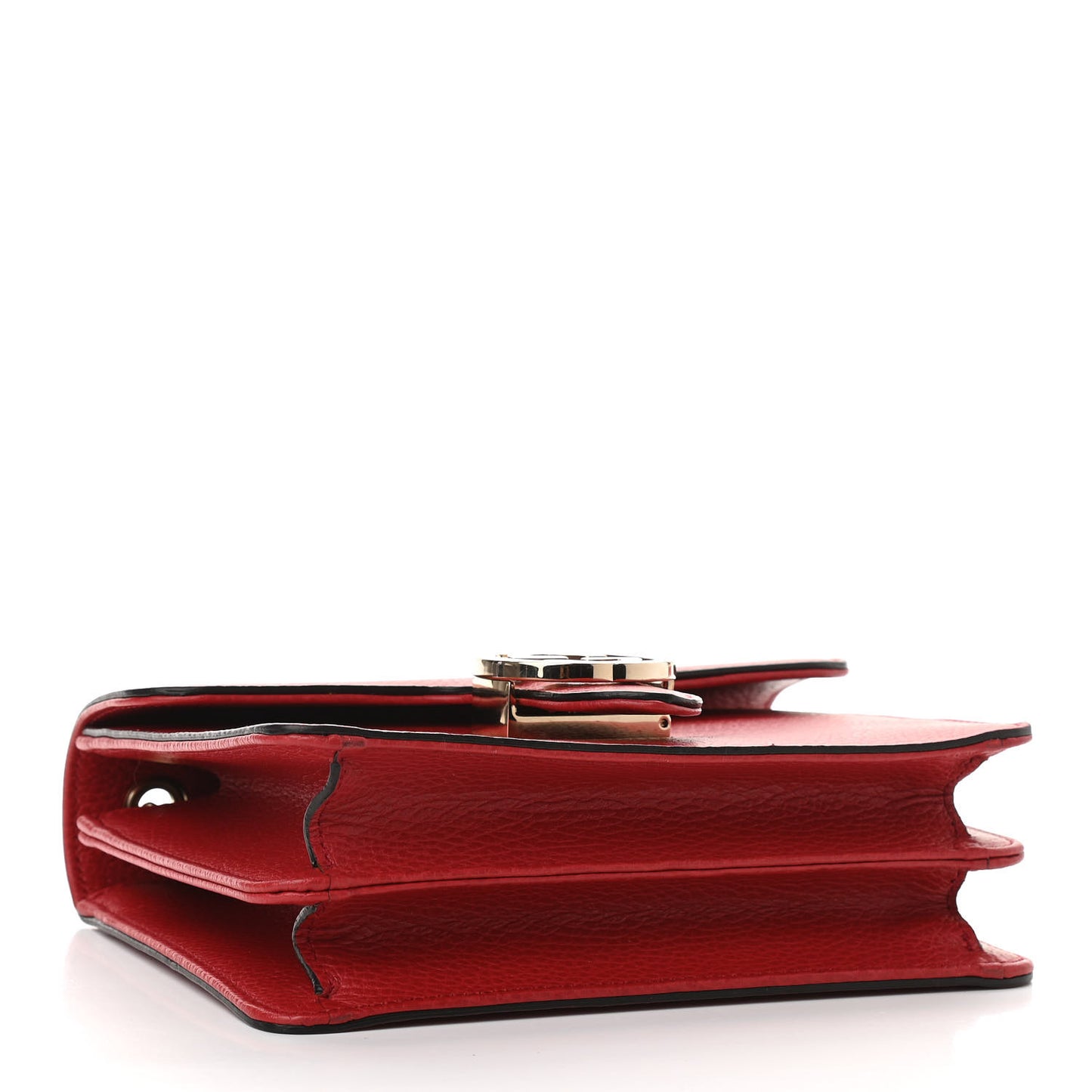 Dollar Calfskin Small Interlocking G Shoulder Bag Red
