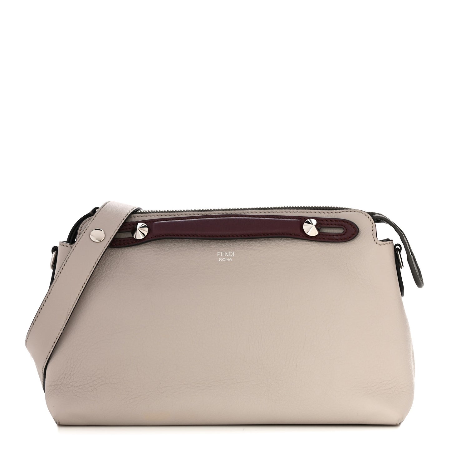 Vitello Dolce 4 Color Medium By The Way Boston Bag Grigio Polvere Arancio Multicolor