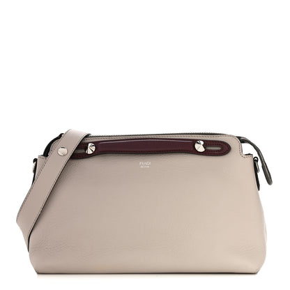 Fendi Vitello Dolce 4 Color Medium By The Way Boston Bag Grigio Polvere Arancio Multicolor 1 of 10