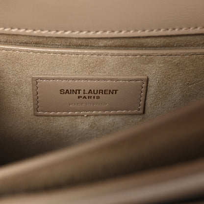 Saint Laurent Calfskin Medium Monogram Sunset Dark Beige 6 of 10