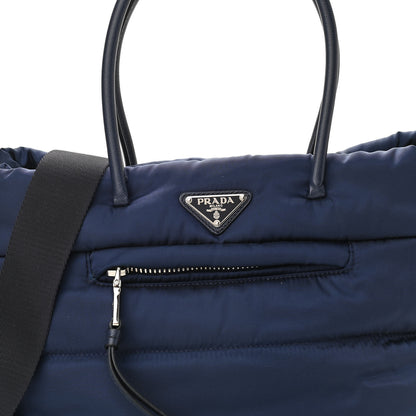 Prada Tessuto Nylon Bomber Tote Baltico 7 of 9