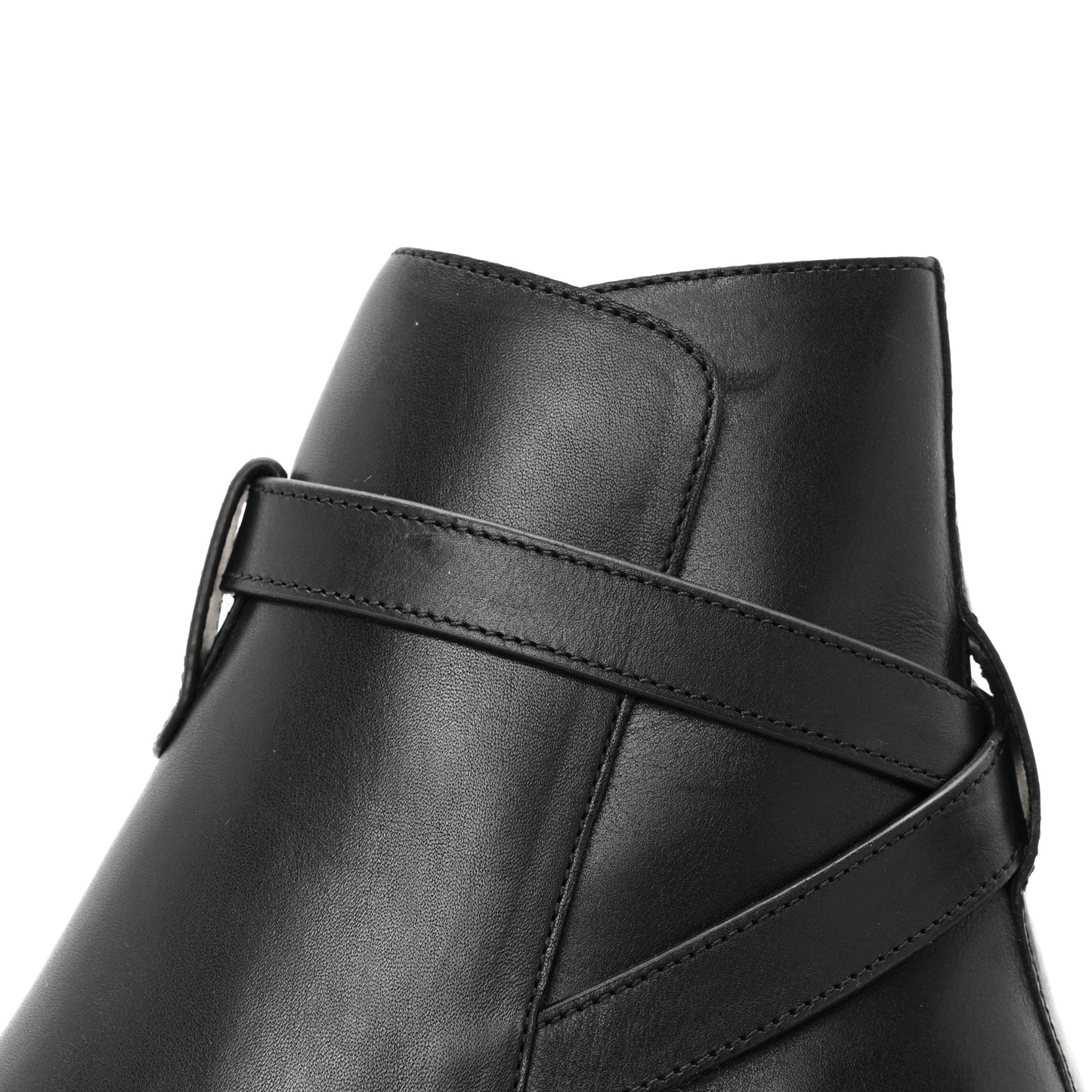 Calfskin Wyatt 30 Jodhpur Boots 42 Black