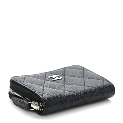 Chanel Caviar Quilted Zip Coin Purse Black 4 of 7