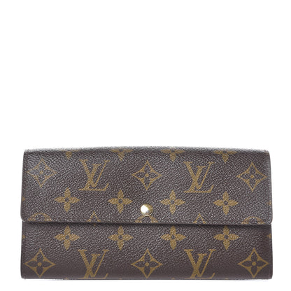 Louis Vuitton Monogram Fleuri Sarah Wallet Rose 1 of 9