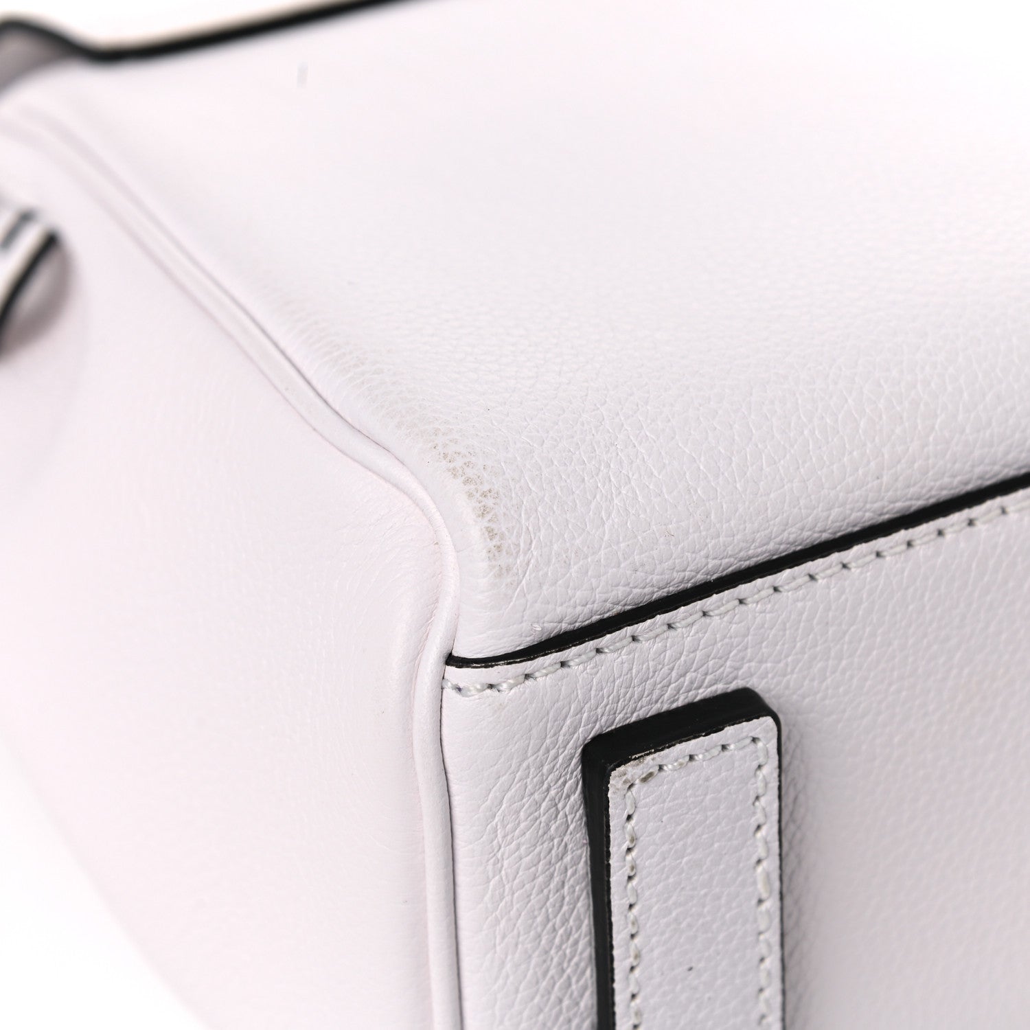 Versace Grained Calfskin Small La Medusa Top Handle Bag White 9 of 11